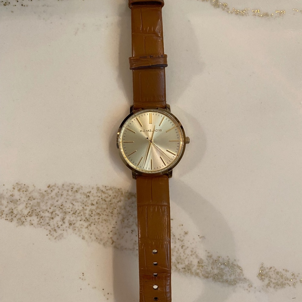 Micheal Kors Brown Leather Watch